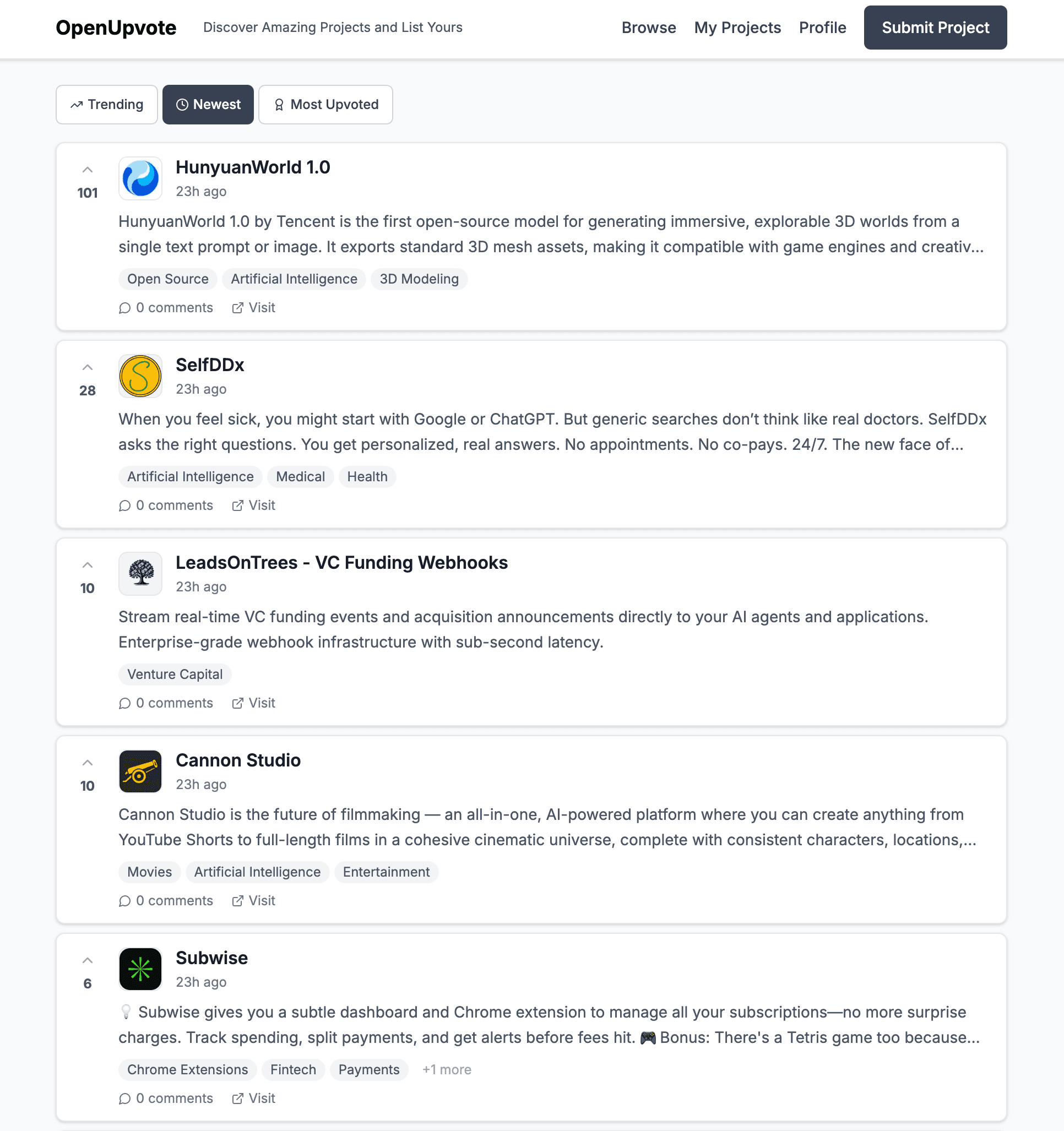 OpenUpvote platform overview